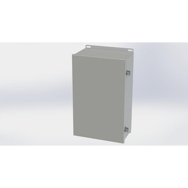 Screw Clamps Electrical Enclosures, 16.13 in H, 6 in D, 10 in W, NEMA 3R, 4, 12, 13, Carbon Steel
